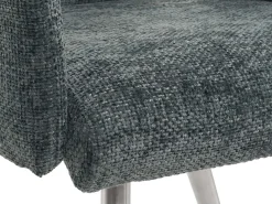 Silla de comedor MCW-G55 (juego de 6), azul-verde