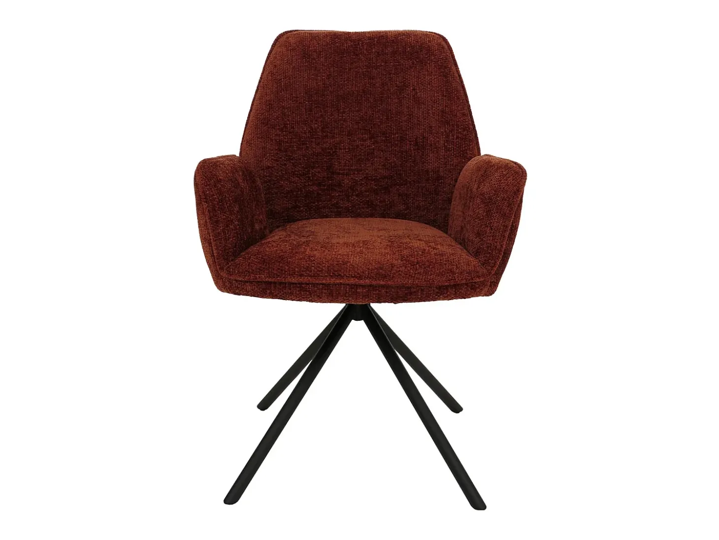 Silla de comedor MCW-G67 (juego de 6), rojo óxido