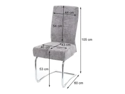 Silla de comedor MCW-G56 (juego de 2), marrón