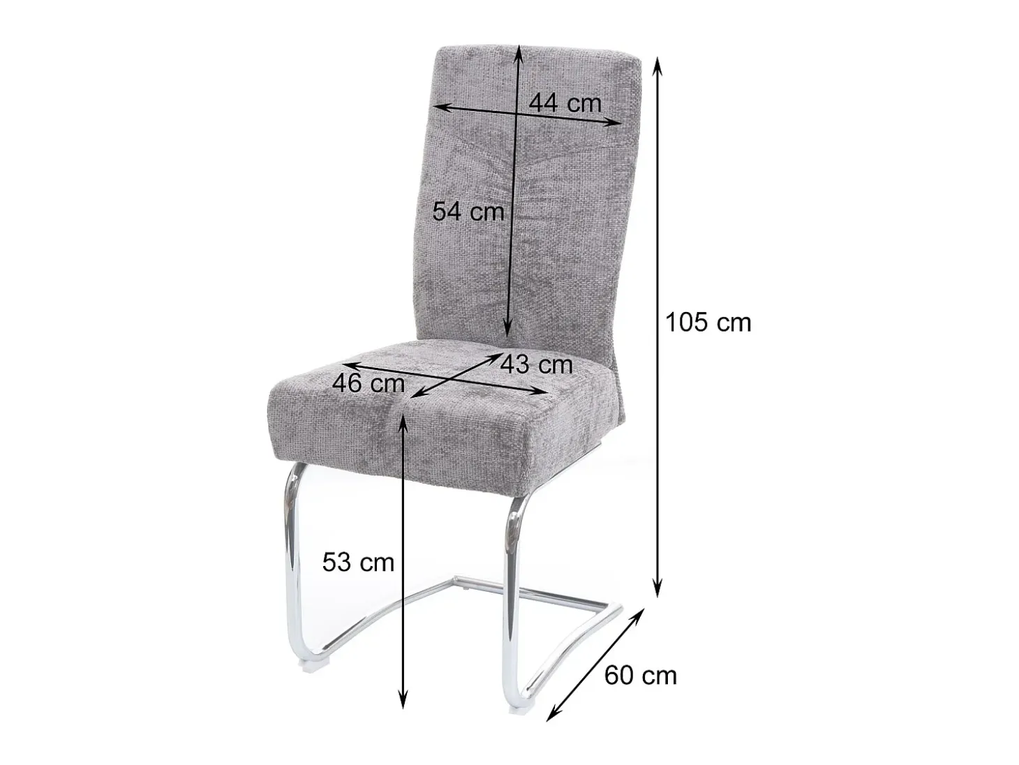 Silla de comedor MCW-G56 (juego de 2), marrón