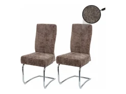 Silla de comedor MCW-G56 (juego de 2), marrón