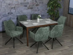 Silla de comedor MCW-G67 (juego de 6), verde