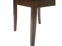 Silla de comedor MCW-G46 (juego de 2), estructura oscura, beige