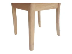 Silla de comedor MCW-G46 (juego de 2), estructura en color natural, negro