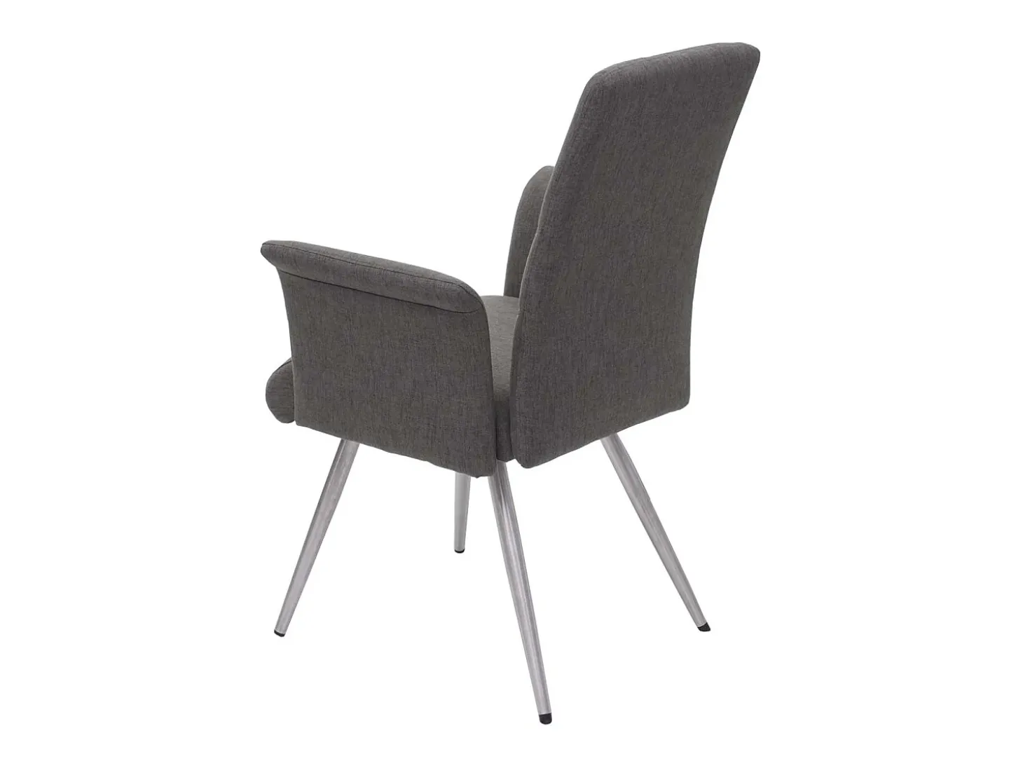 Silla de comedor MCW-G55 (set de 2), gris-marrón