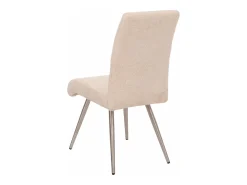 Silla de comedor MCW-G55 (set de 2), crema