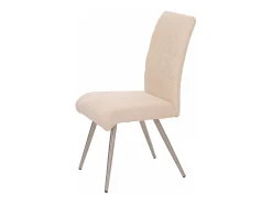 Silla de comedor MCW-G55 (set de 2), crema