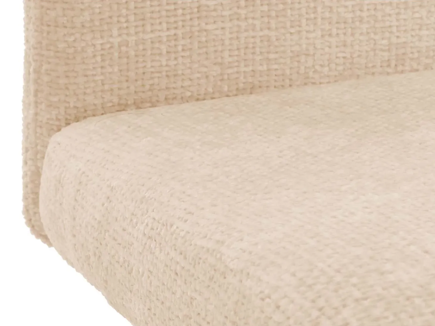 Silla de comedor MCW-G55 (set de 2), crema