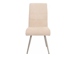 Silla de comedor MCW-G55 (set de 2), crema