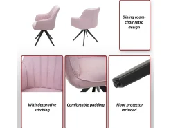 Silla de comedor MCW-H73, gris oscuro