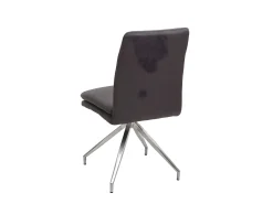 Silla de comedor MCW-H70, gris-marrón
