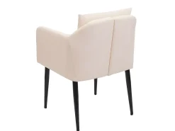 Silla de comedor MCW-H93, polipiel crema-beige