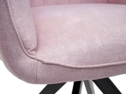 Silla de comedor MCW-H73 (juego de 6), rosa