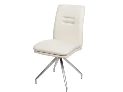 Silla de comedor MCW-H70 (set de 2), crema-beige