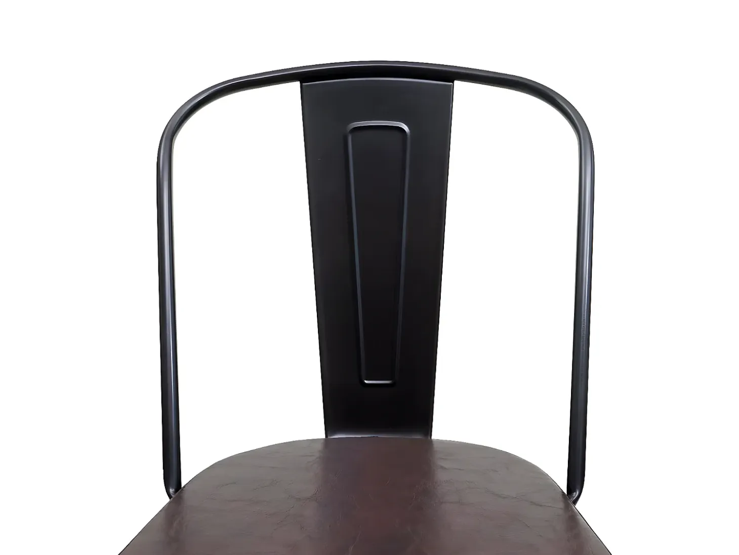 Silla de comedor MCW-H10e (juego de 4), negro-marrón