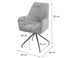 Silla de comedor MCW-K15, amarillo