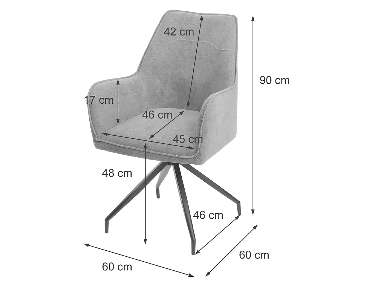 Silla de comedor MCW-K15, amarillo