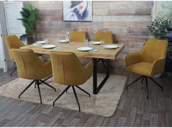 Silla de comedor MCW-K15, amarillo