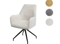 Silla de comedor MCW-K15, crema-beige