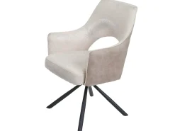 Silla de comedor MCW-K3, crema