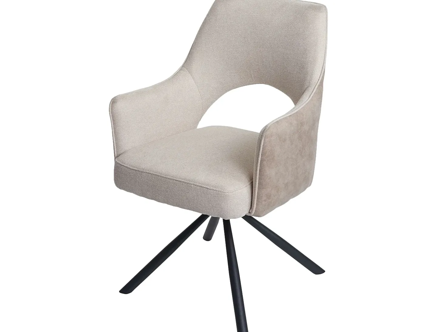 Silla de comedor MCW-K3, crema