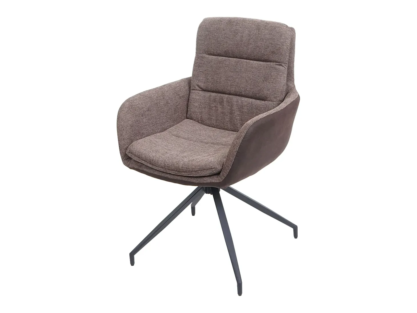 Silla de comedor MCW-K32, marrón-marrón oscuro