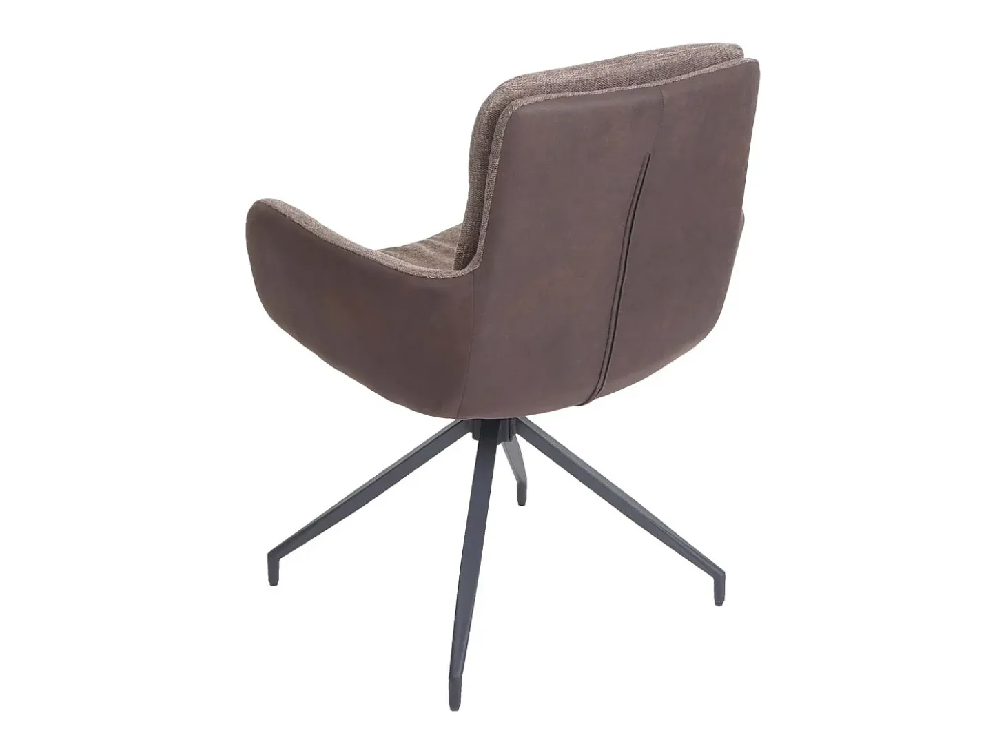 Silla de comedor MCW-K32, marrón-marrón oscuro
