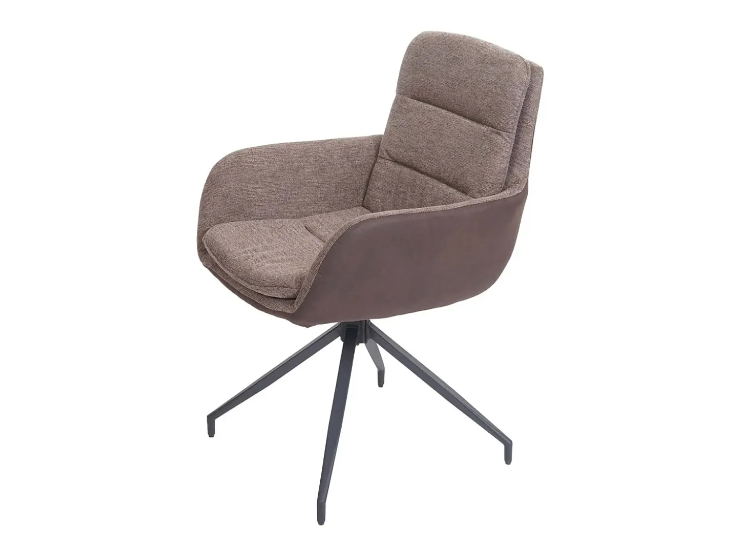 Silla de comedor MCW-K32, marrón-marrón oscuro