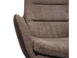 Silla de comedor MCW-K32, marrón-marrón oscuro