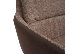 Silla de comedor MCW-K32, marrón-marrón oscuro