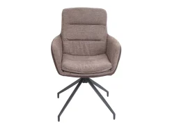 Silla de comedor MCW-K32, marrón-marrón oscuro