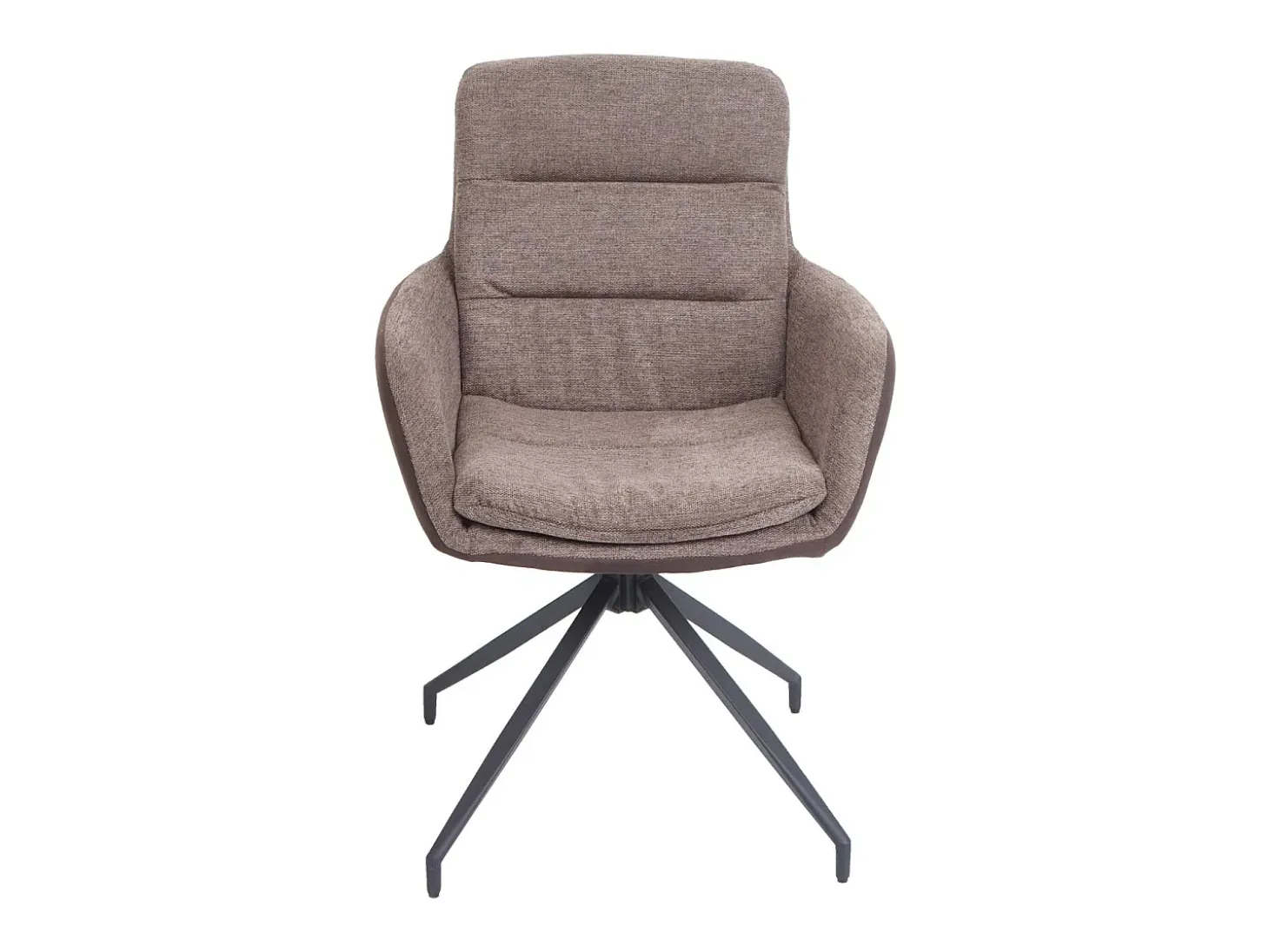 Silla de comedor MCW-K32, marrón-marrón oscuro