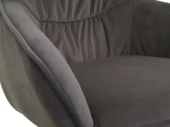 Silla de comedor MCW-K28, tela/textil marrón