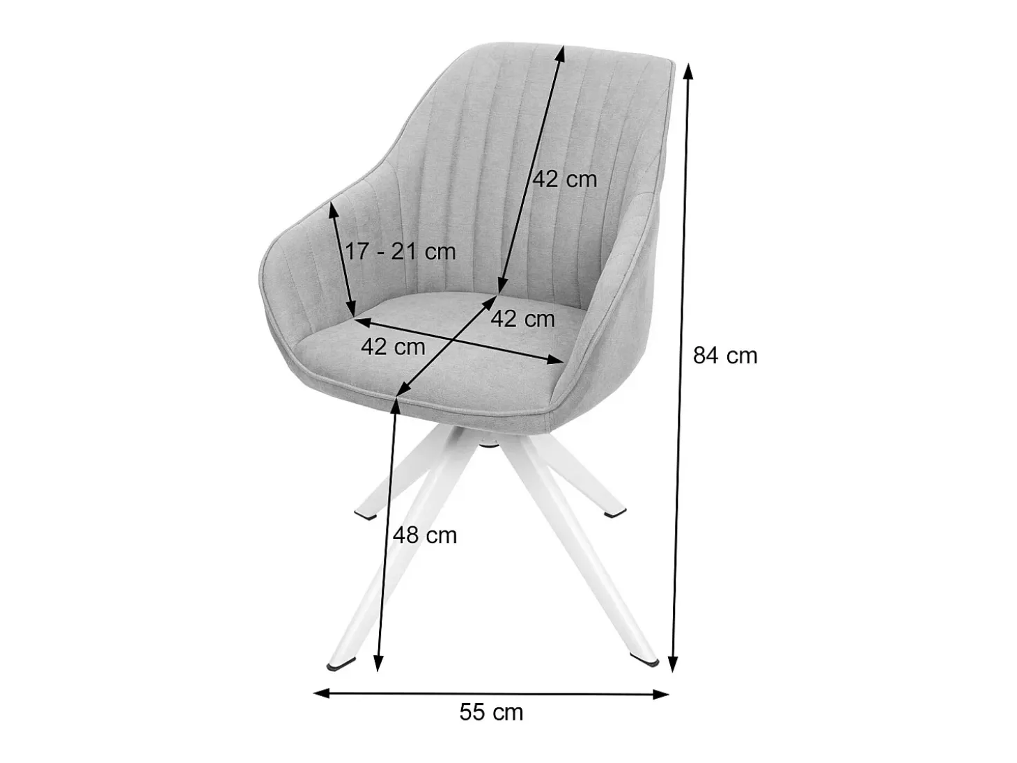 Silla de comedor MCW-K27, violeta