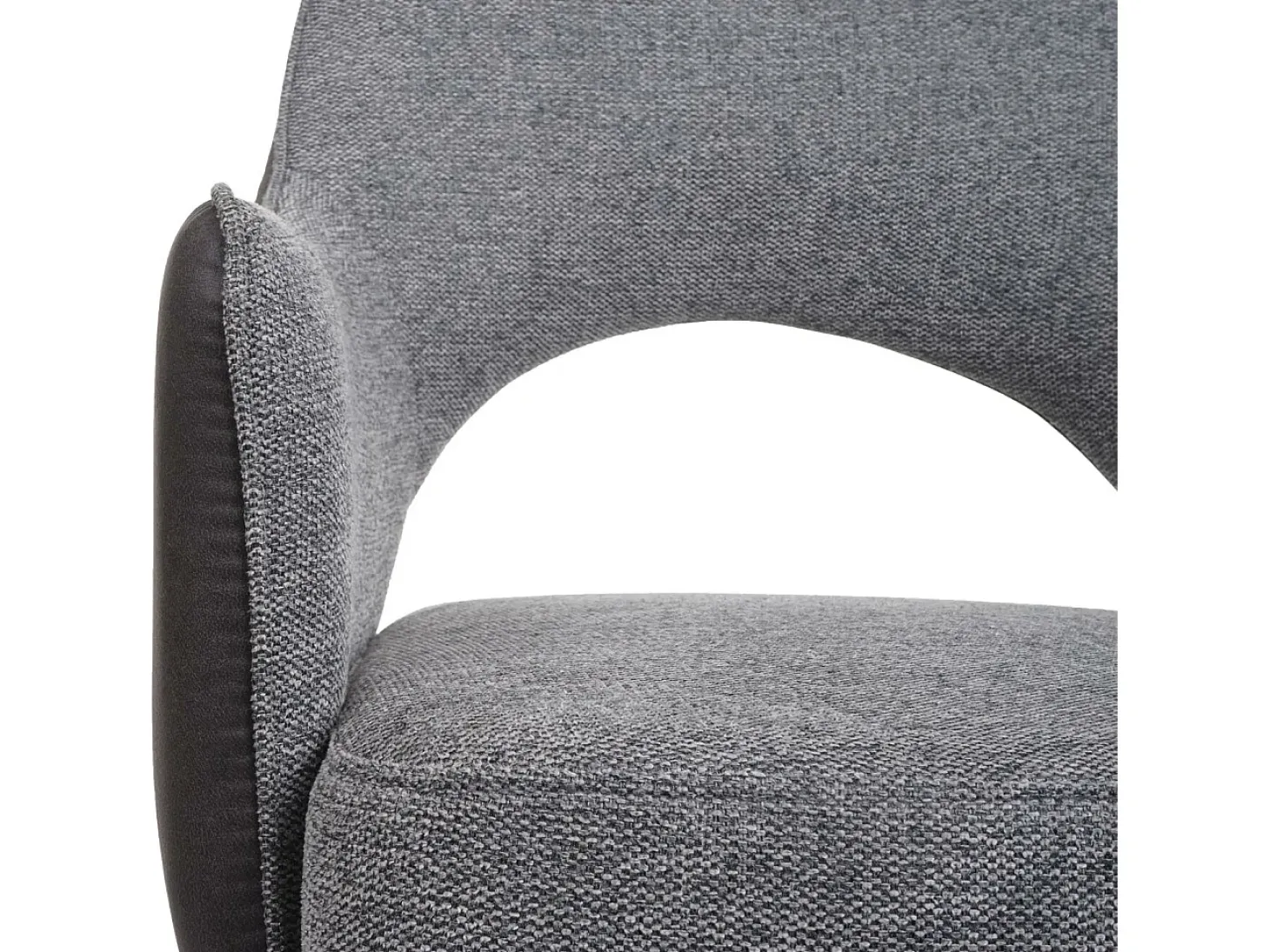 Silla de comedor MCW-K30 (juego de 6), gris-gris oscuro