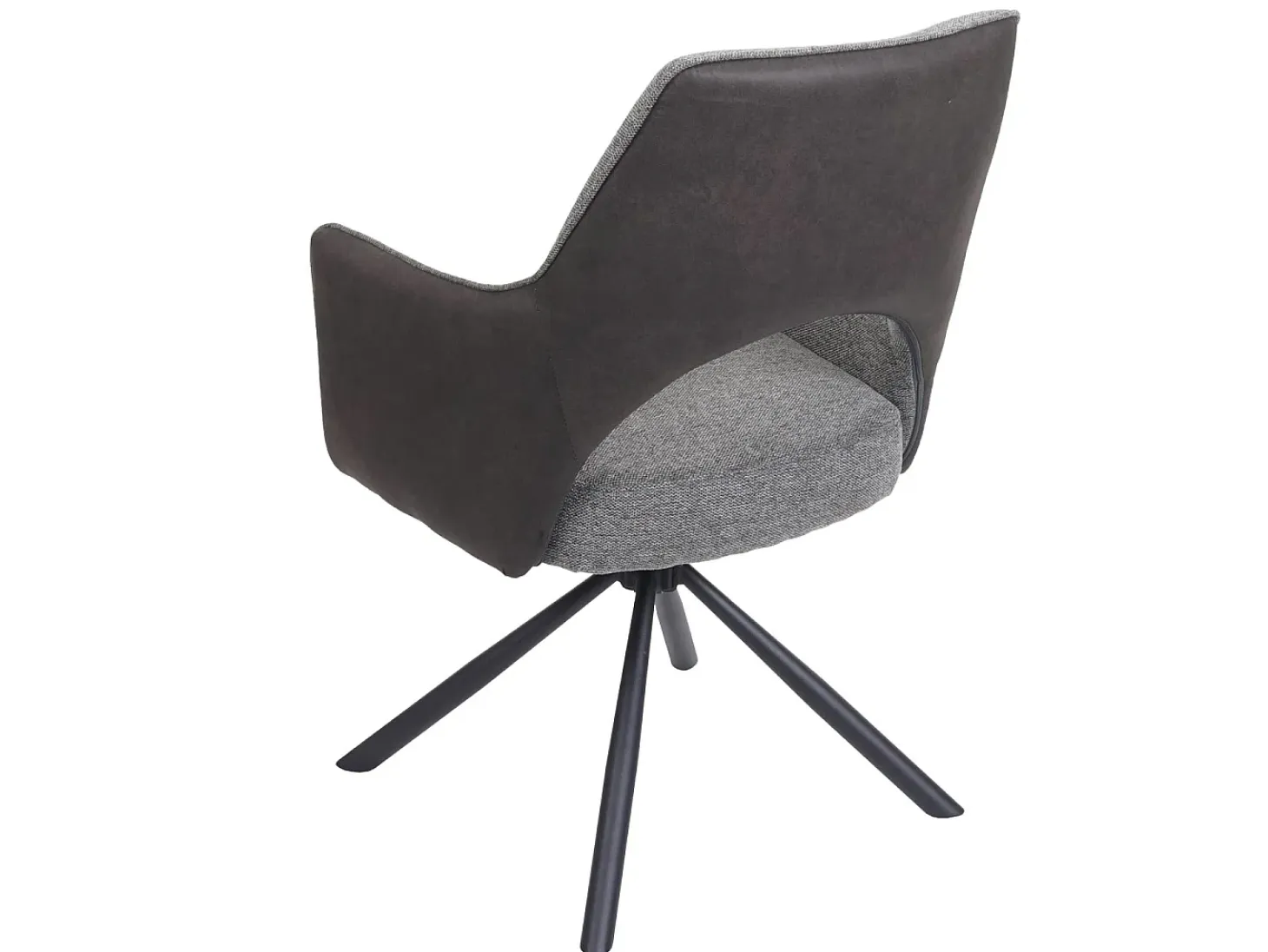 Silla de comedor MCW-K30 (juego de 6), gris-gris oscuro