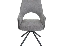 Silla de comedor MCW-K30 (juego de 6), gris-gris oscuro