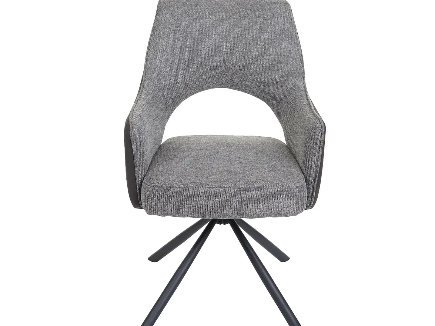 Silla de comedor MCW-K30 (juego de 6), gris-gris oscuro
