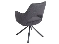 Silla de comedor MCW-K30 (juego de 6), pana gris oscuro