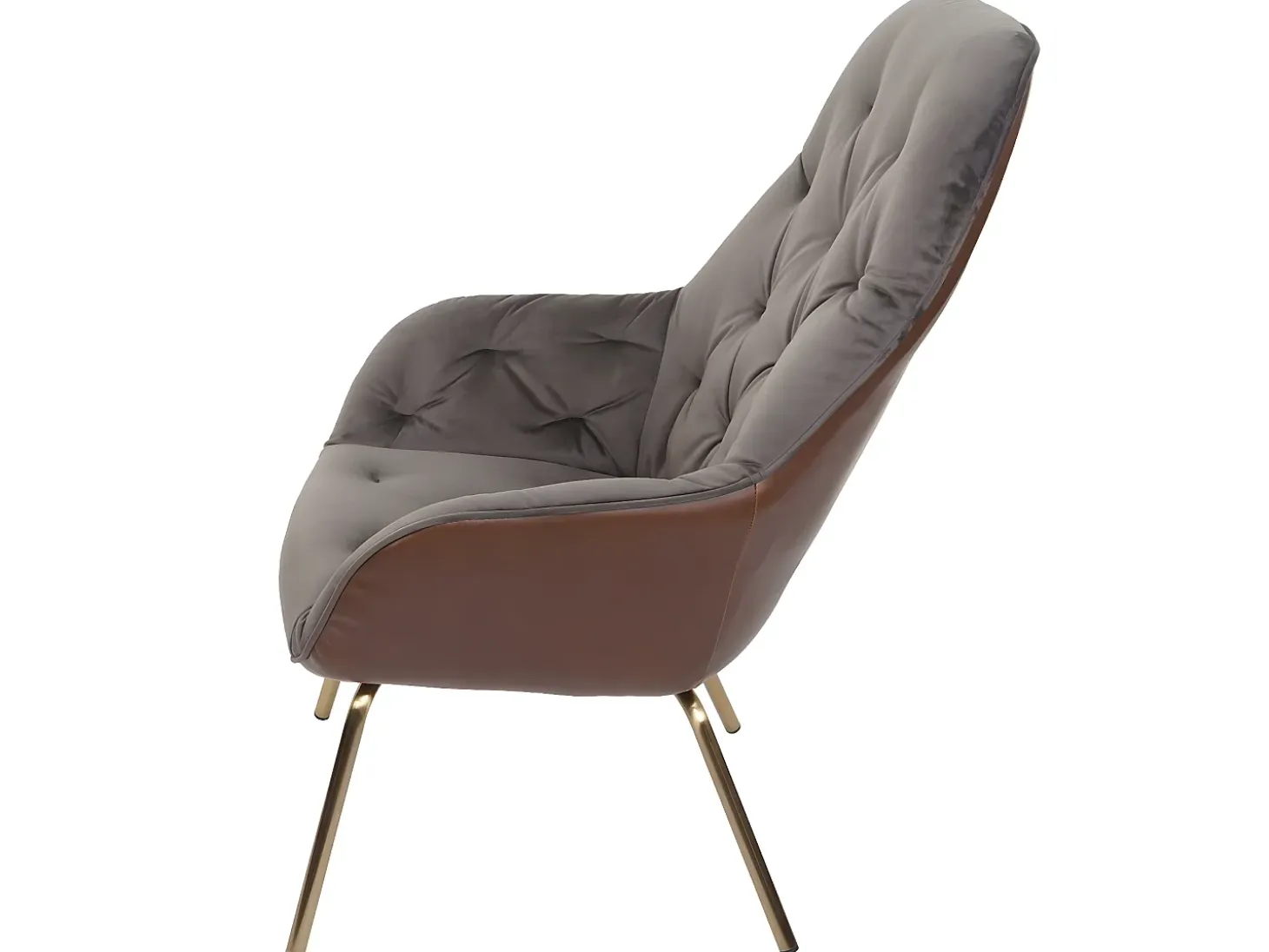 Silla de comedor MCW-K26 (juego de 6), terciopelo, marrón claro