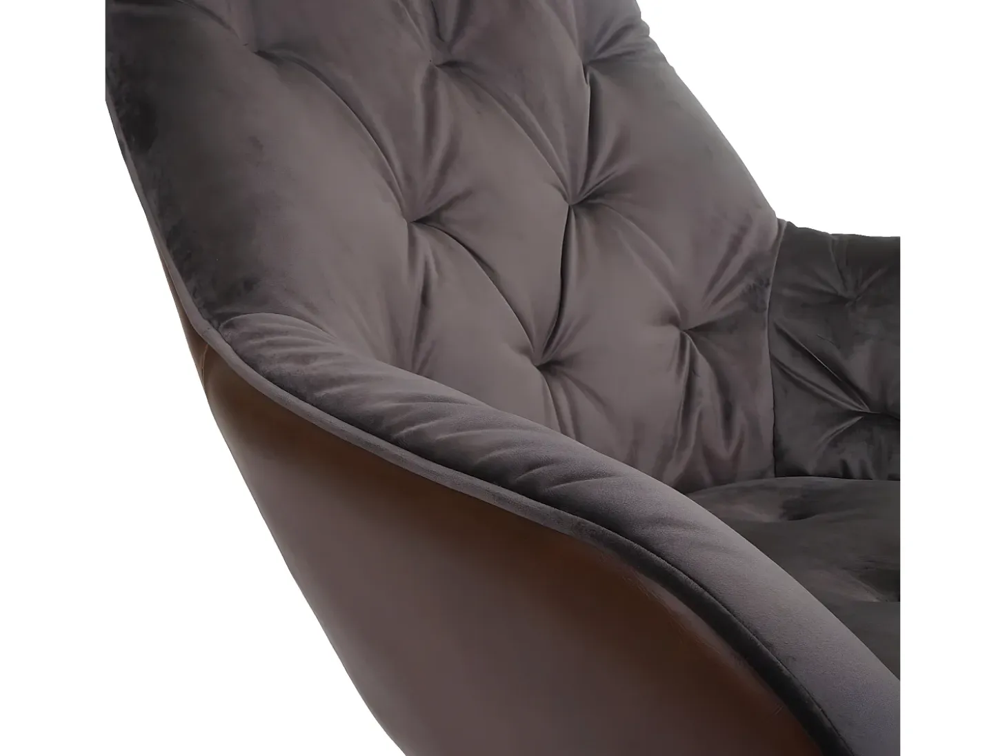 Silla de comedor MCW-K26 (juego de 6), terciopelo, marrón claro