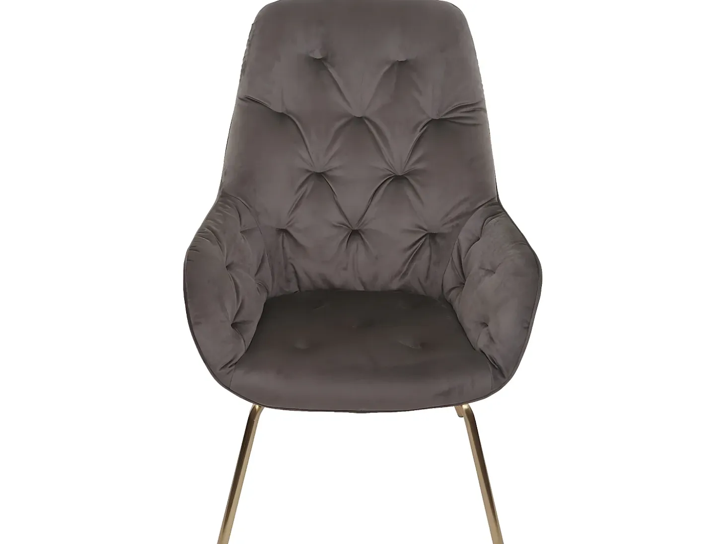 Silla de comedor MCW-K26 (juego de 6), terciopelo, marrón claro