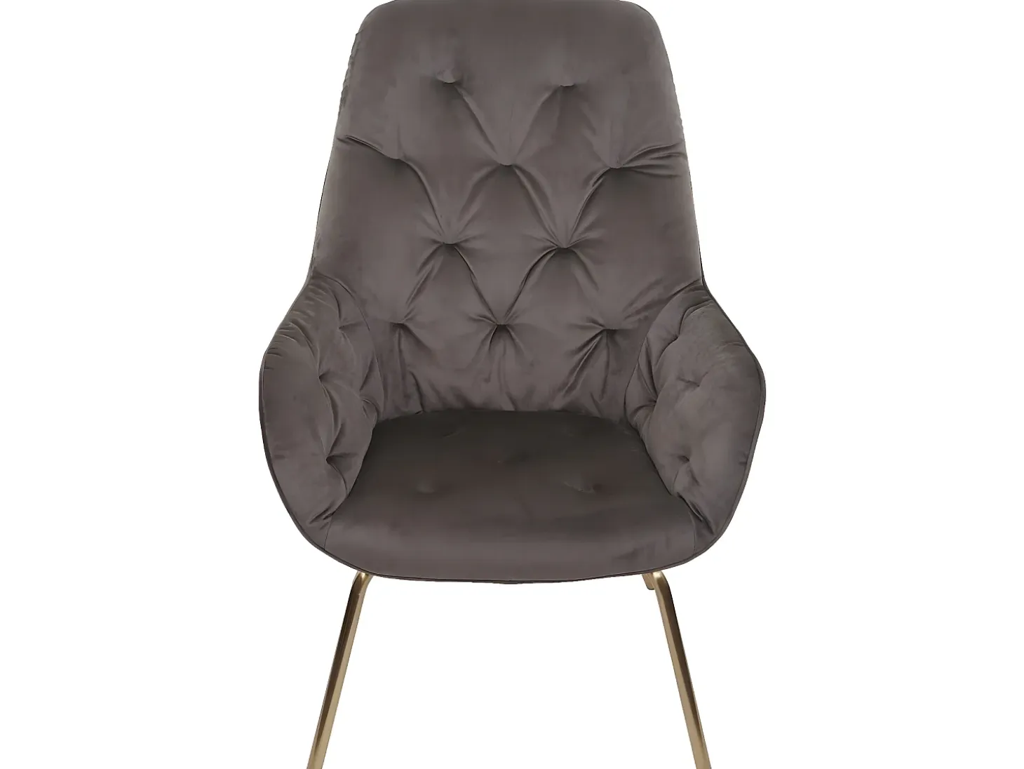 Silla de comedor MCW-K26 (juego de 6), terciopelo, marrón claro