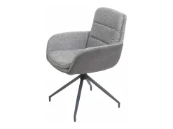 Silla de comedor MCW-K32 (juego de 6), gris-gris oscuro