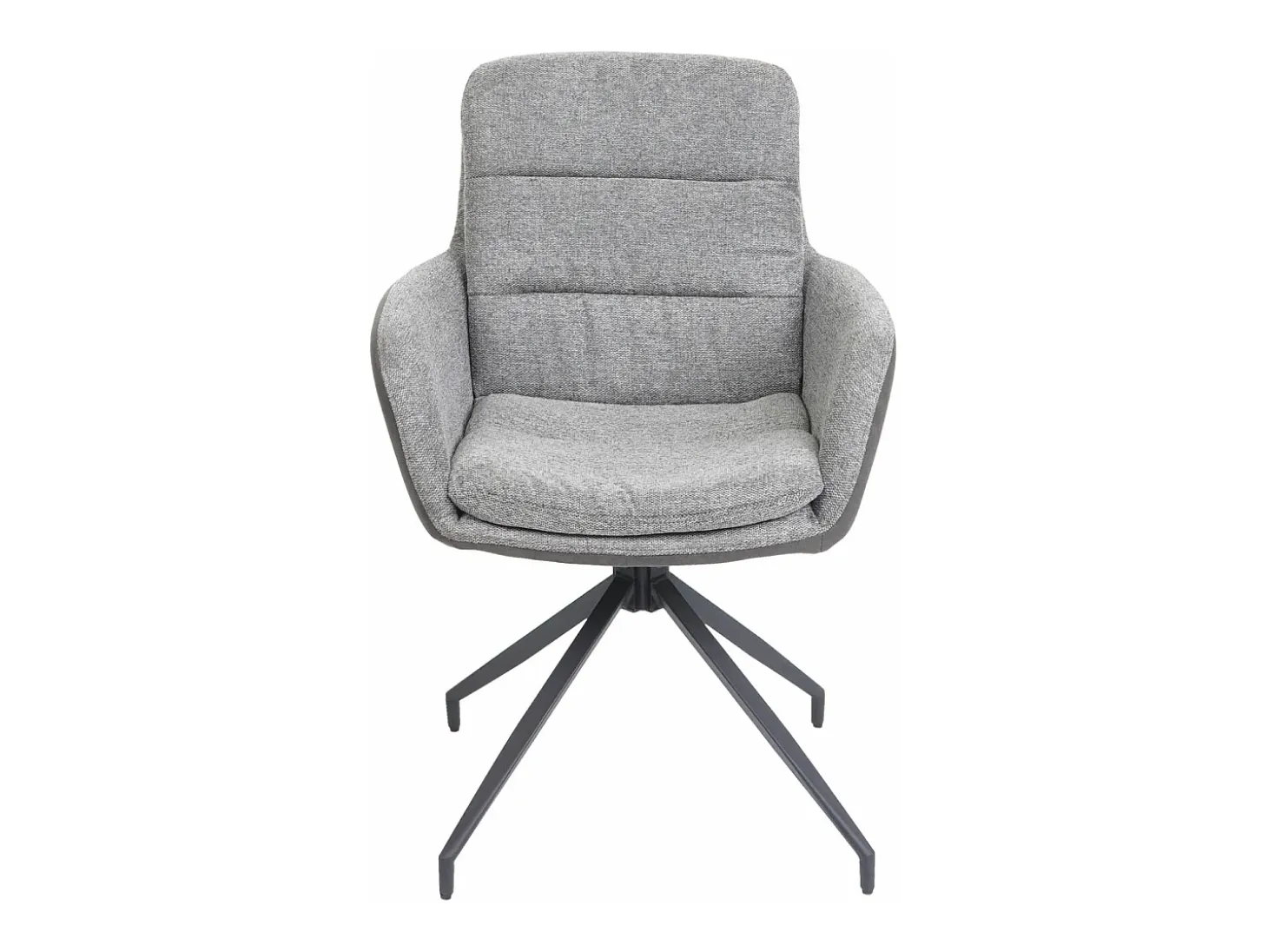 Silla de comedor MCW-K32 (juego de 6), gris-gris oscuro