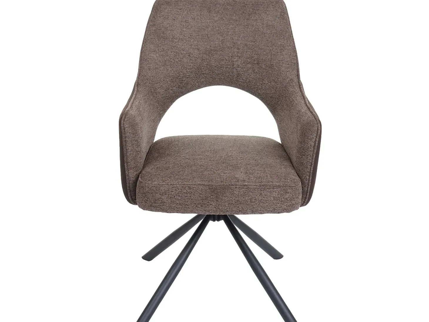 Silla de comedor MCW-K30 (juego de 6), marrón-marrón oscuro