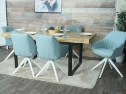 Silla de comedor MCW-K27 (juego de 6), verde menta