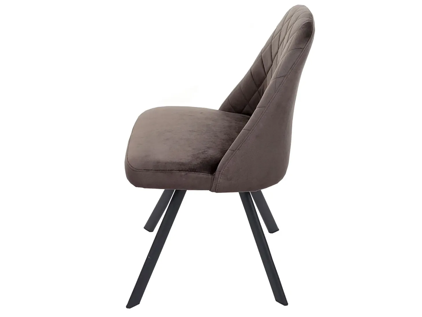 Silla de comedor MCW-K25 (set de 2), marrón oscuro