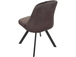 Silla de comedor MCW-K25 (set de 2), marrón oscuro