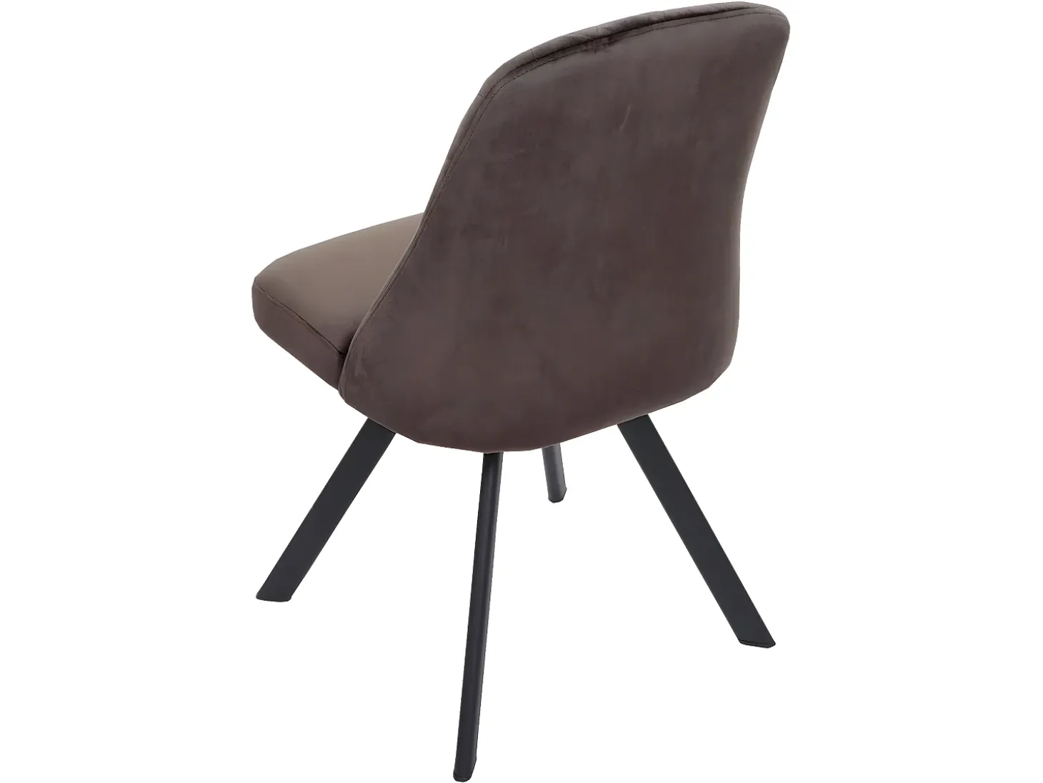 Silla de comedor MCW-K25 (set de 2), marrón oscuro
